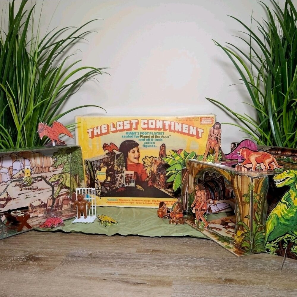 1974 Planet of the Apes - MEGO - THE LOST CONTINENT PLAYSET - Action Jackson